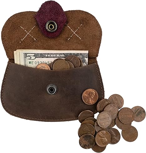 Vintage Cat Face Coin Purse | Creative Leather-Style Mini Wallet with Snap Closure | Cute Small Pouch for Coins & Cards (4.75" × 3.75")